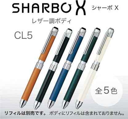 ZEBRA SB15-LDB Multifunction Pen Sharbo X CL5 Leather Ocean