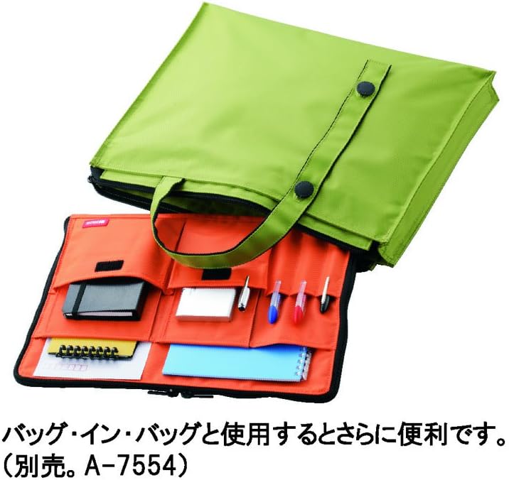 LIHIT LAB Carrying Bag, 11.8 x 15.7 Inches, Orange (A7651-4)