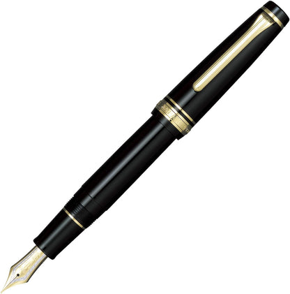 Sailor Professional Gear Gold 21k Fountain Pen, Black, 11-2036-220 Fine Point