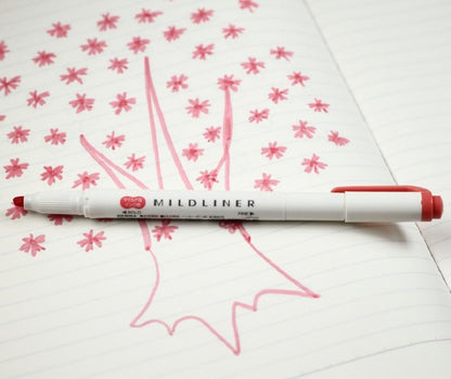 ZEBRA MILD LINER, Double Sided Highlighter Noble Color, 5 Set (WKT7-5C-NC)