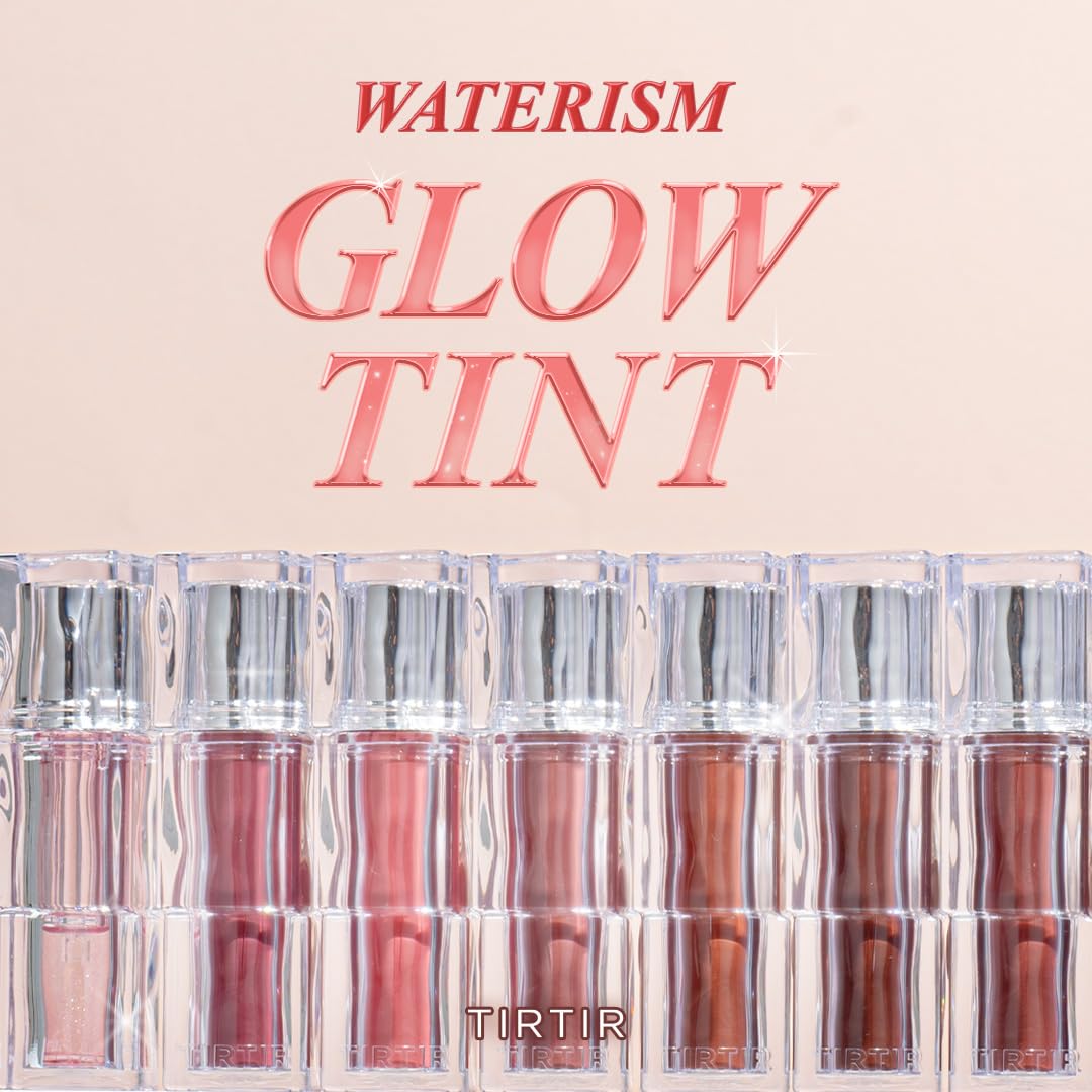 TIRTIR Waterism Tinted Lip Gloss #02 Merry Coral, 0.14 Fl Oz ??? Kiss Ready Lipgloss, 12H Long Lasting Non Sticky Natural Tinted Glow Korean Multiuse Cheek and Lip Tint for Women gift