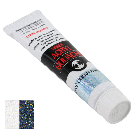 Turner Colour Works Acryl Gouache Artist Acrylic Paint - Single 20 ml Tube - Lam̩ Clear Diamond