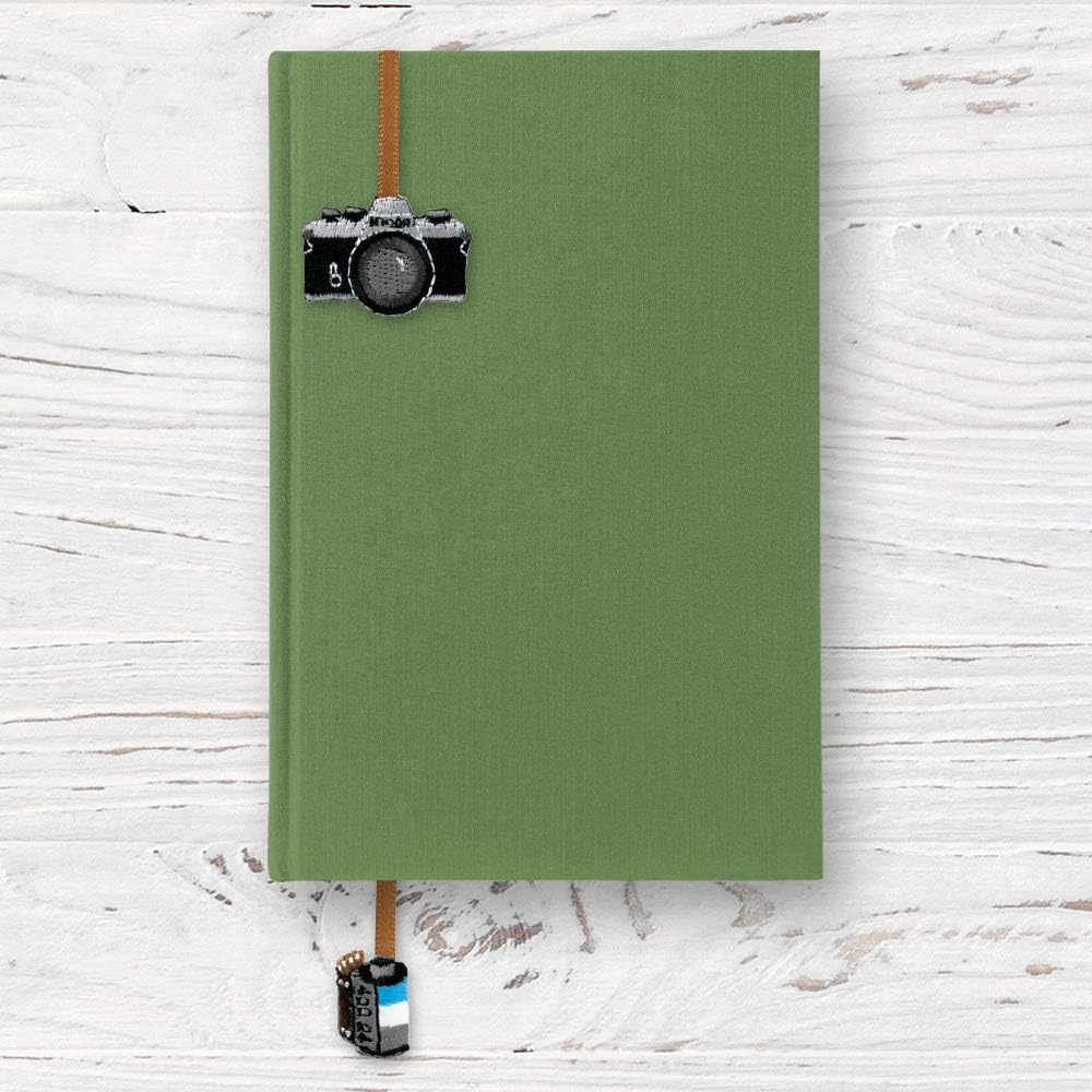 Midori Seal 82468006 Bookmark Sticker Embroidered Camera Pattern