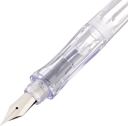 PILOT Fountain Pen with Ergo Grip, Extra Fine Nib, Clear Body (PFP50RNCEF)