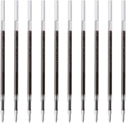 ZEBRA B-REQ10-BK Oil-Based Ballpoint Pen Refills, Surari EQ-1.0 Cores, Black, 10 Pieces