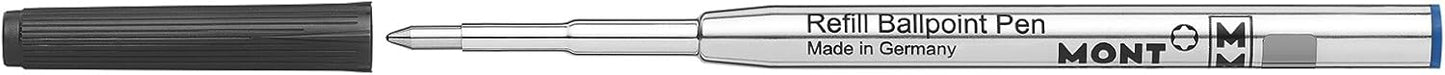Montblanc Ballpoint Pen Refills (M) Royal Blue 124493 ??? Refill Cartridges with a Medium Tip for Montblanc Ball Pens ??? 2 x Blue Ballpoint Refills