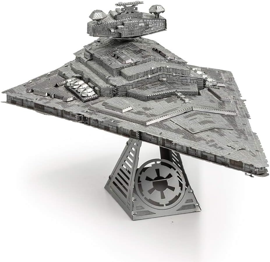 Metal Earth Puzzle 3D Destroyer Imperial Star Wars Metal Jigsaw Puzzles Buildable Model Kits for Adults Challenging Level 6.7 X 9.73 X 7.39 Inches
