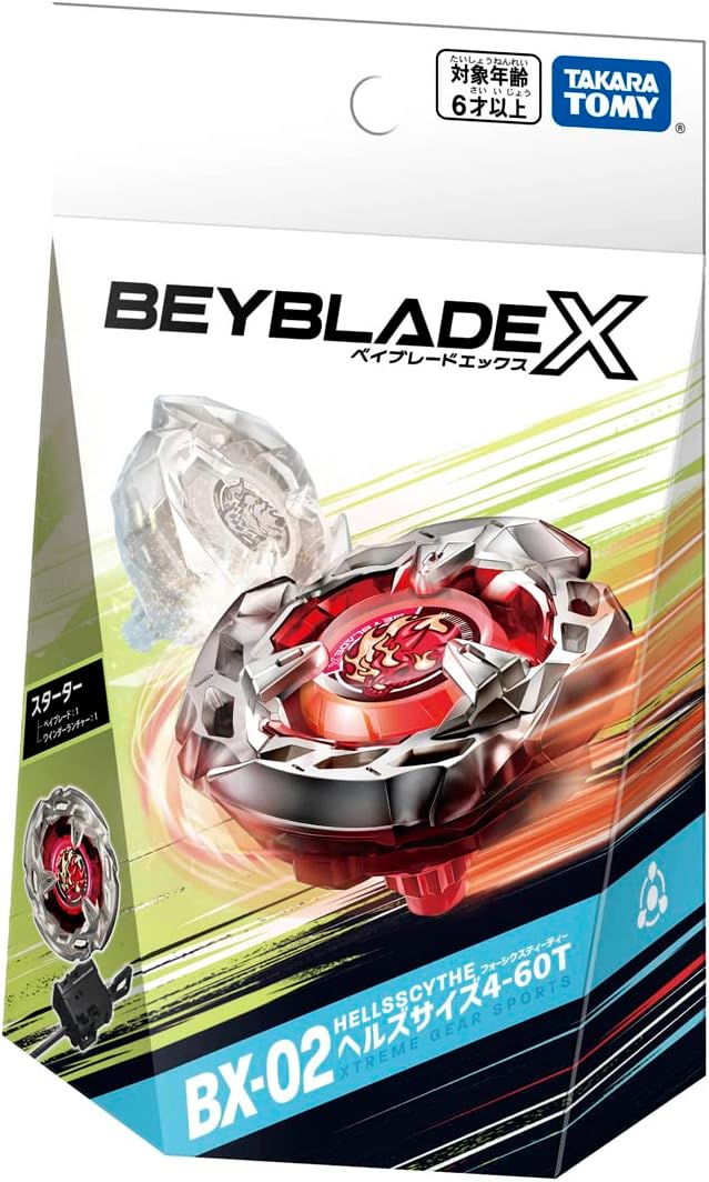 Takara Tomy Beyblade X BX-02 Starter Hells Size 4-60T