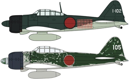 Hasegawa 1/72 Mitsubishi A6M2b/A6M3 Zero Fighter Type 21/Type 22 "Rabaul Ace Set