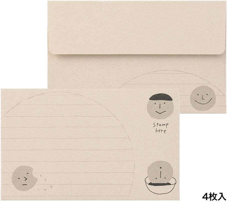 Midori 91802540 Letter Set, EGA, Cookie Pattern