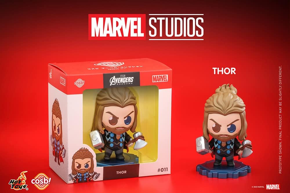 Hot Toys CBX040 Marvel Collection Movie Avengers End Game Thor #011 Non-Scale Figure, Black, Approximately 3.1 inches (8 cm) Tall