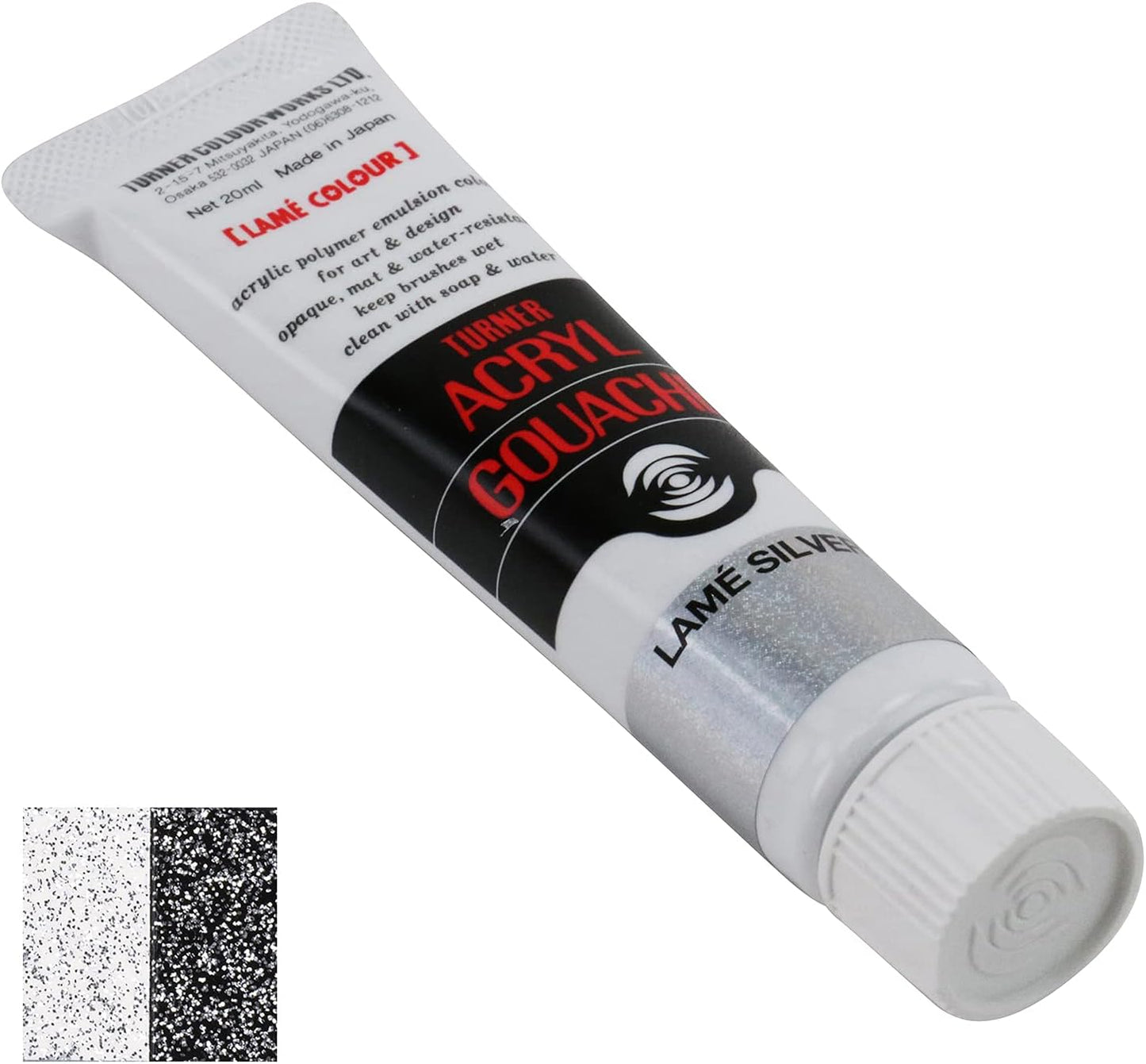 Turner Colour Works Acryl Gouache Artist Acrylic Paint - Single 20 ml Tube - Lam?? Silver