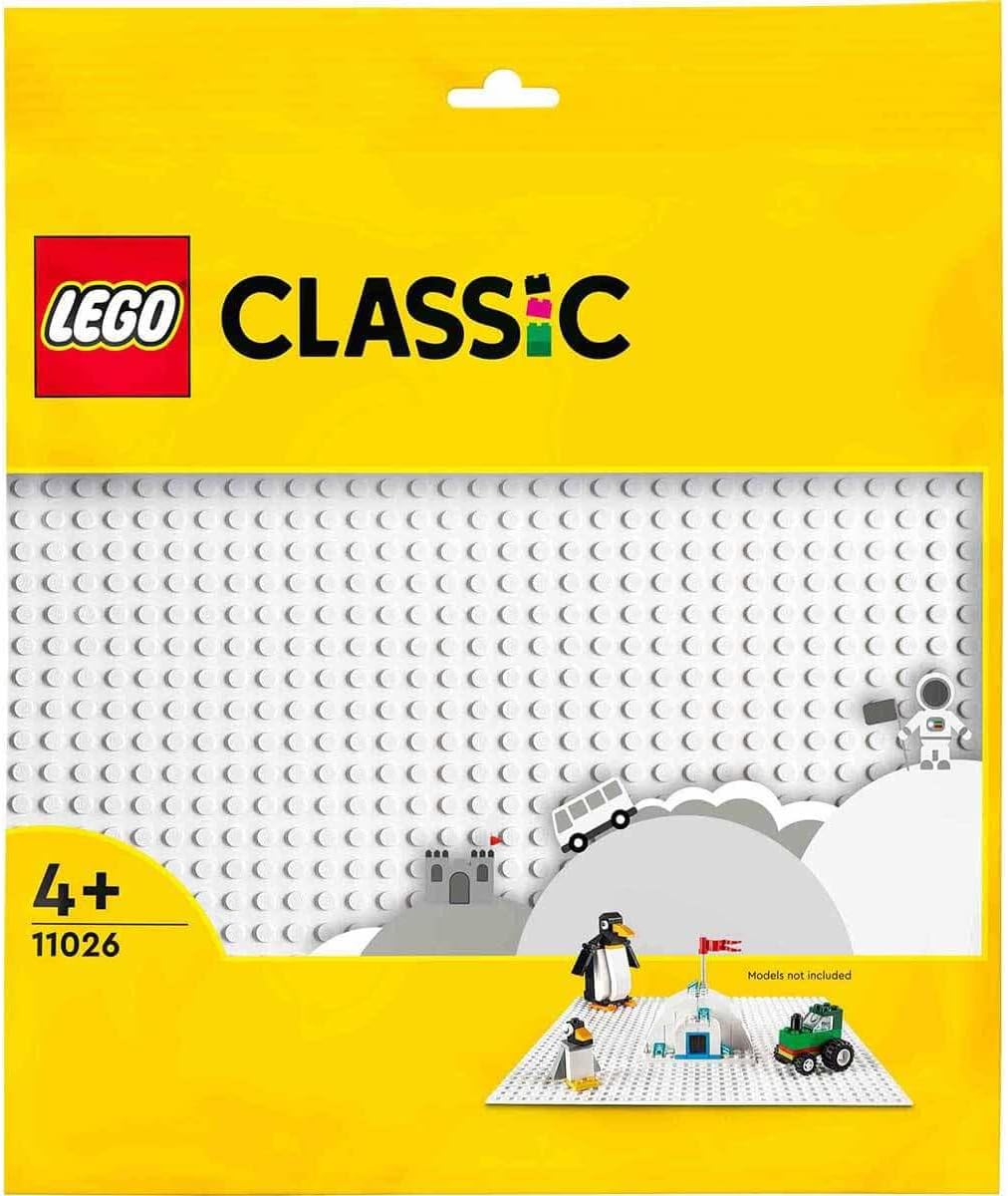 LEGO 11026 Classic The White Building Plate 32x32, Base Base for Construction, Assembly and Exhibition
