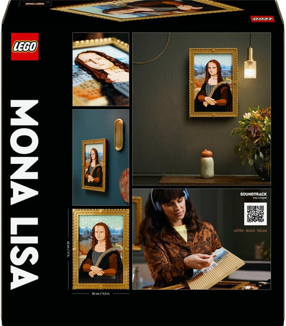 LEGO Art Mona Lisa Set for Adults, Painting by Leonardo da Vinci Hanging Creative Activity for Men and Women, Gift for Art Lovers, Italian Renaissance Art 31213