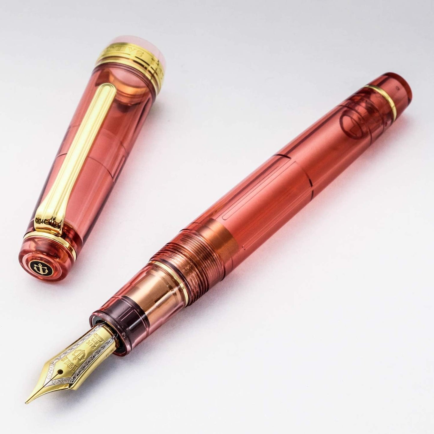 WANCHER Exclusive Sailor Original Professional Gear Hawaiian Ripe 21K Gold Fountain Pen [One-char Special Production] (F, Fine)