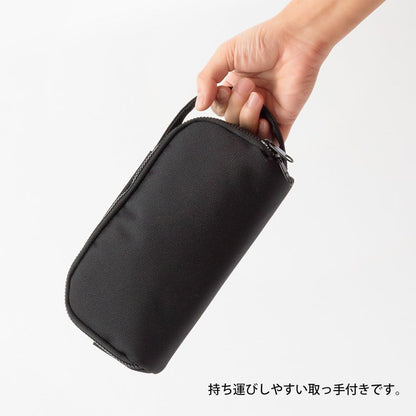 Midori 41784006 Pen Case, 2-Way Pouch, Pen Pouch, Cordura, Black