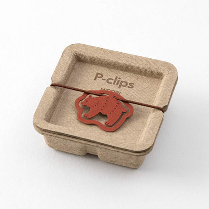 Midori 43400006 Clip Peacock Clip Bear Pattern