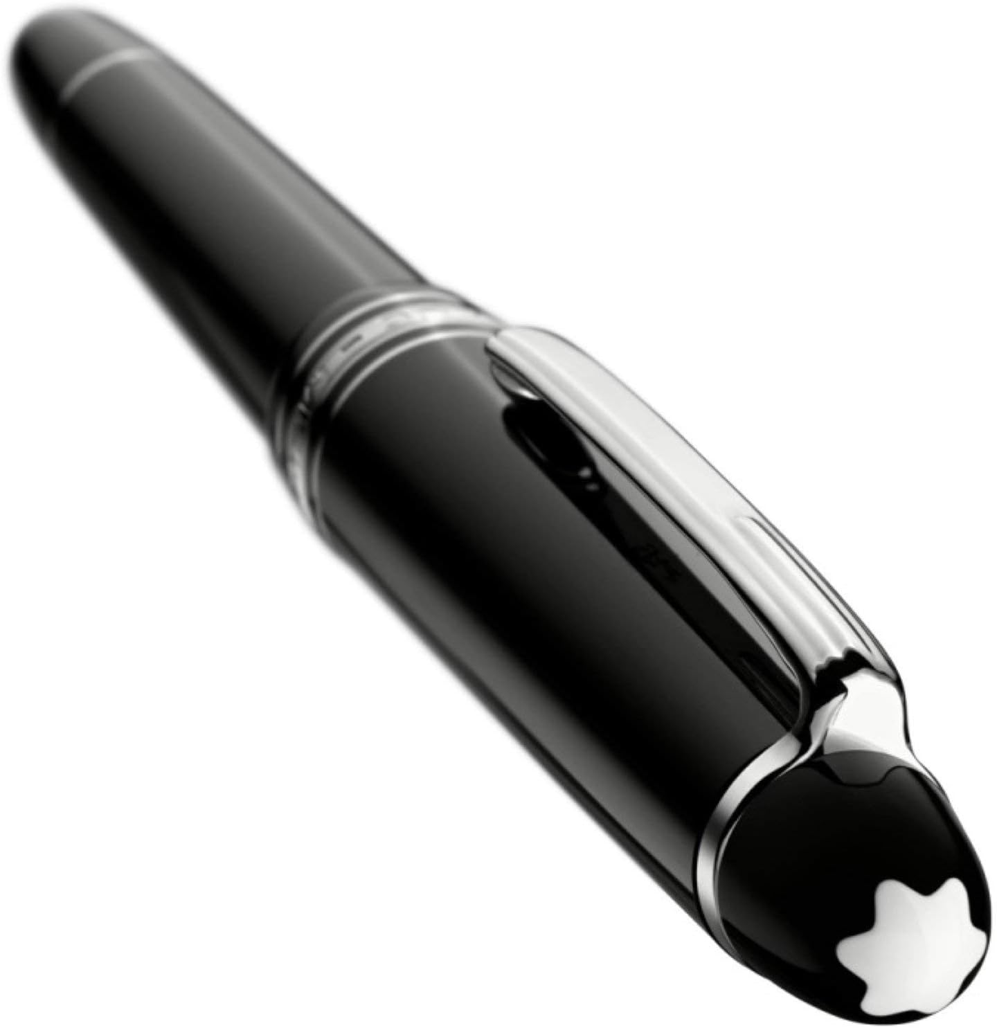 MONTBLANC 145-Meisterstuck Classique PLATINUM Fountain Pen, Medium Nib (106522), detail image