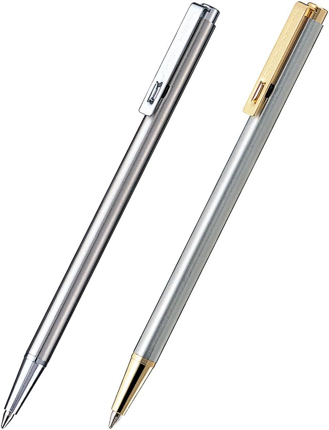 ZEBRA Mini Ballpoint Pen – 0.7mm, Silver Body, Black Ink (T-3)