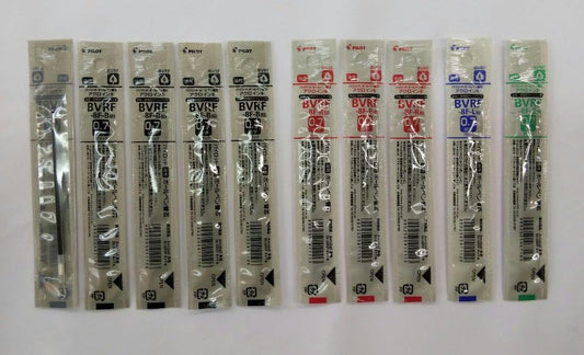 PILOT oil-based ballpoint pen Ink- Pens, Fine Point 0.7 mm Black 5 Pieces Red 3 Pieces, Blue Pieces, Green 1 Piece Bvrf ??? 8 ??F ??? B/R/L/G 10 Pcs as