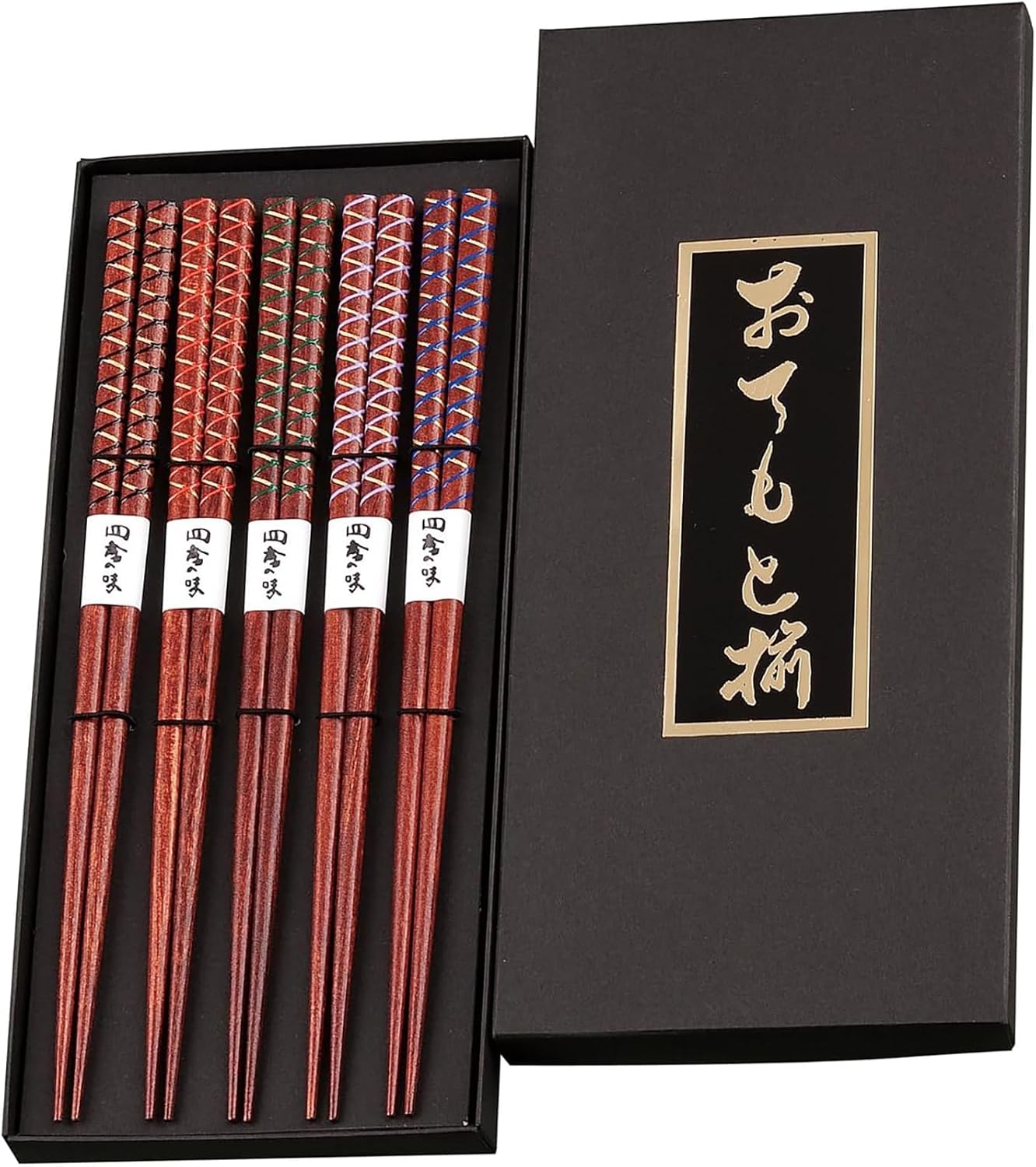 Sunlife 703786 Dyed Wood Mesh 8.9 inches (22.5 cm), Set of 5 Pairs in Black Box