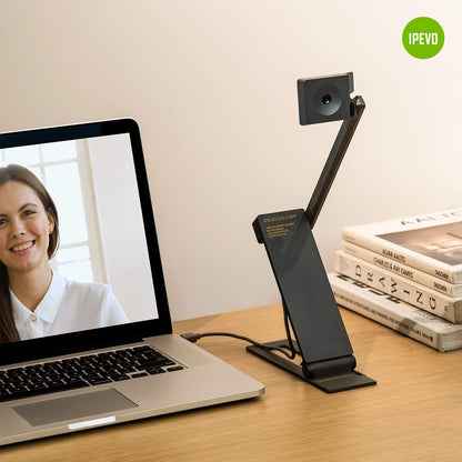 IPEVO DO-CAM Portable & Compact Ultra HD 8MP USB Camera for Professional Visual Presentations and Communication ??? Real-time Image Capture, Webcam for Conference Call, Distance Learning, Remote Work