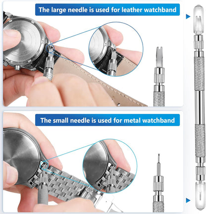 JOREST Watch Spring Bar Tool, Watch Repair Kit to Replace the Watch Strap, Watch Link Removal Tool, With User Manual, 56PCS (16-26mm) Spring Bars