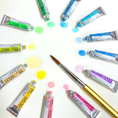 Holbein Artists' Watercolors - Pastels, Set of 12, 5 ml, Tubes