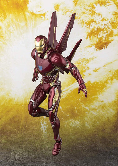 TAMASHII NATIONS Bandai S.H.Figuarts Iron Man MK-50 Nano Weapon Set Avengers Infinity War Action Figure