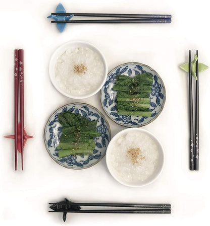JapanBargain 3687, Travel Chopsticks with Case Reusable Chinese Korean Japanese Bamboo Portable Chop Sticks Utensil Dishwasher Safe Made in Japan, Yuzen Red