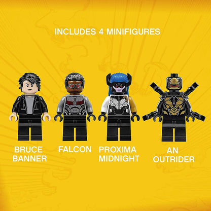 Lego 76104 Marvel Avengers The Hulkbuster Smash-Up, Bruce Banner, Falcon, Proxima Midnight & Outrider, Wakanda Defence Playset