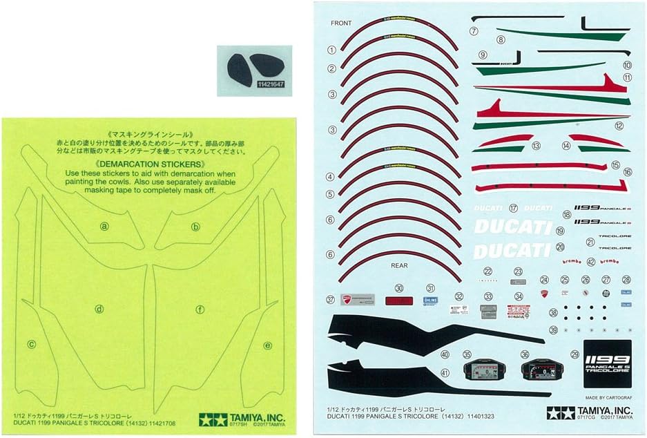 Tamiya America, Inc 1 12 Ducati 1199 Panigale S Tricolore, TAM14132