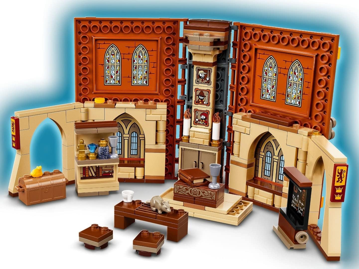 LEGO 76382 Harry Potter Hogwarts Moment: Transfiguration Class Building Set, Collectible Book Toy, Travel Case, Portable Playset