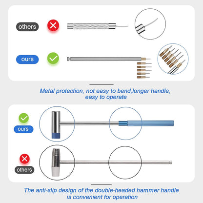 JOREST Watch Link Removal Tool Kit, Watch Band Tool for Watch Repair, Bracelet Adjustment, Replacement and Resizing, Watch Strap Link Remover, with 10 Spring Bars, 10 Pins, User Manual