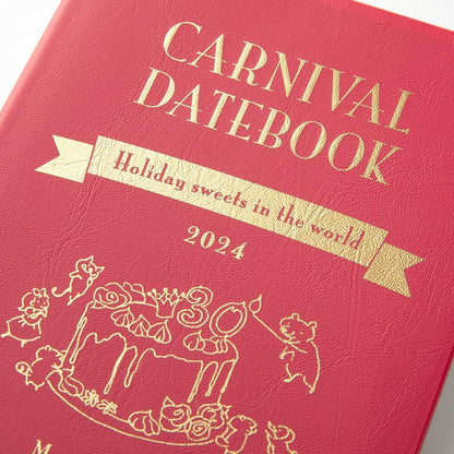 Midori Pocket Diary 22256006 Weekly Planner, 2024, B6, Cat Pattern, Starts January 2024 (Ojisan Print)