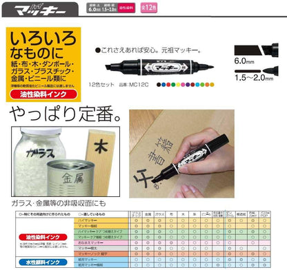 ZEBRA permanent marker high McKee B-MO-150-MC-P Pink 10 pieces