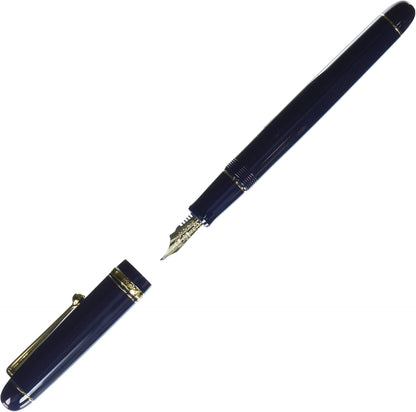 PILOT Fontain Pen Custom 74, B-Nib, Dark Blue Body (FKK-1000R-DL-B)