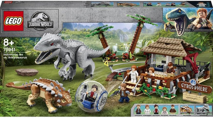 LEGO 75941 Jurassic World Indominus Rex vs. Ankylosaurus Dinosaurs Set with Gyrosphere