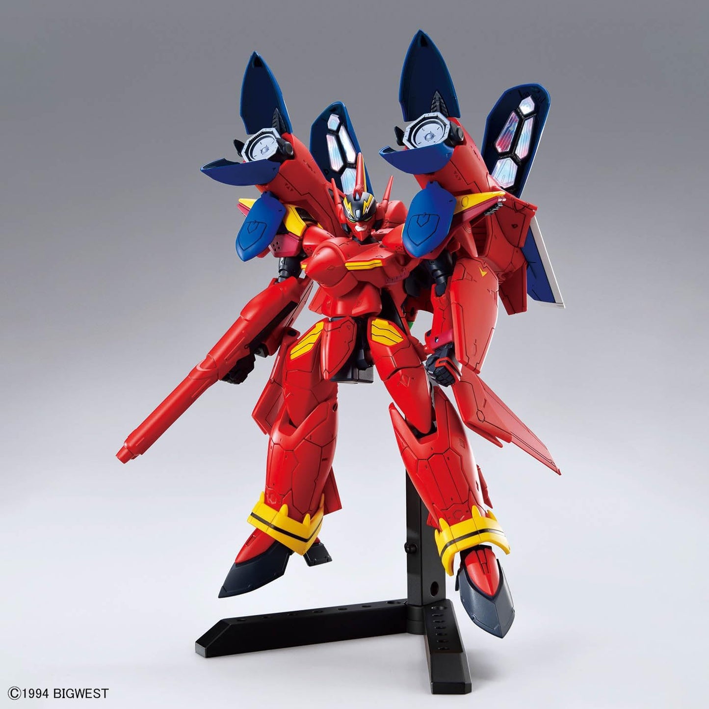 Bandai Hobby - Macross 7 - (2691355) #05 VF-19 Custom Fire Valkyrie with Sound Booster, Bandai Spirits HG 1/100 Model Kit