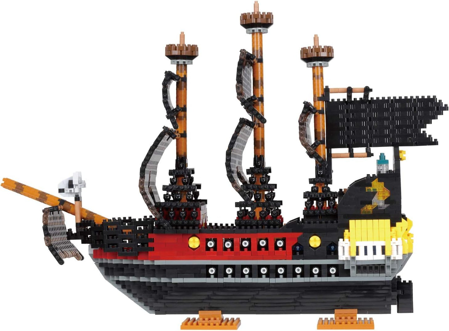 nanoblock - Pirate Ship DX, Pirates, Advanced Hobby Series Building Kit