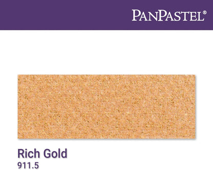PanPastel Artist Pastels by GOLDEN, Rich Gold, 2.44??� / 62mm Pan Diameter, Professional Artist Pastels, Unique Pan Format (cake-like)