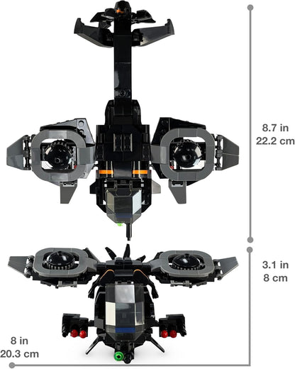 MyBuild Armed Forces Raider X 6016 - High Speed Stealth Helicopter Toy Building Bricks - Mobilize Your Army Air Force Toy Vehicle