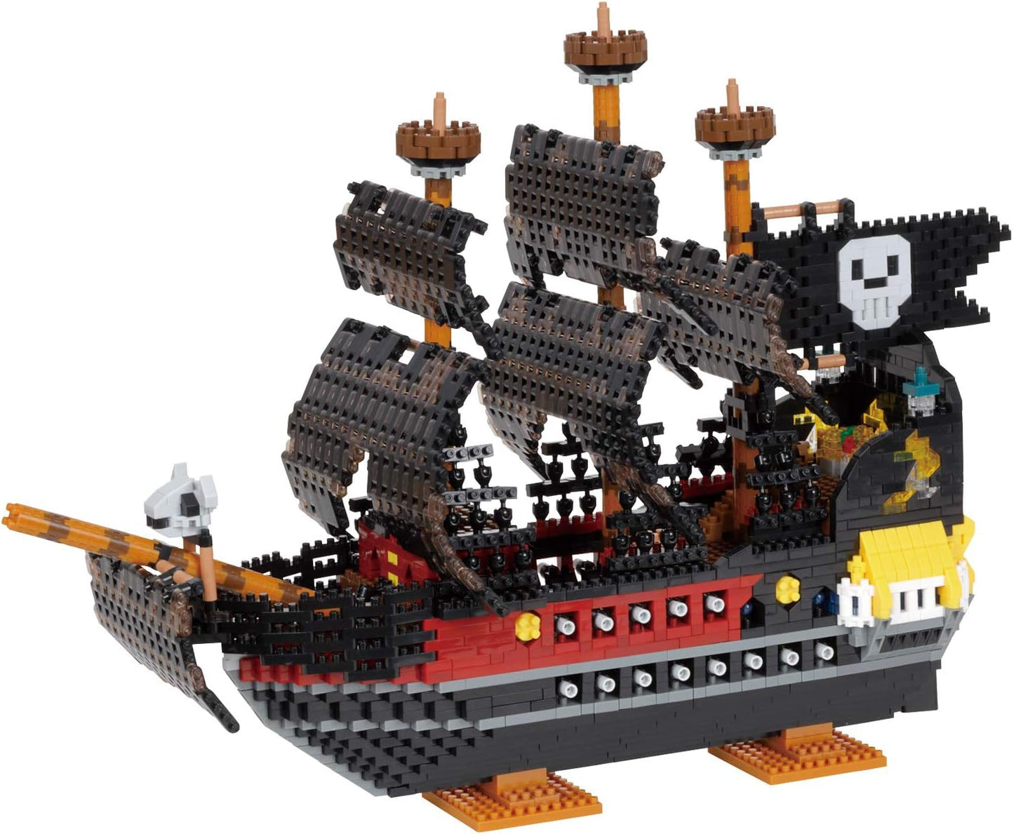 nanoblock - Pirate Ship DX, Pirates, Advanced Hobby Series Building Kit