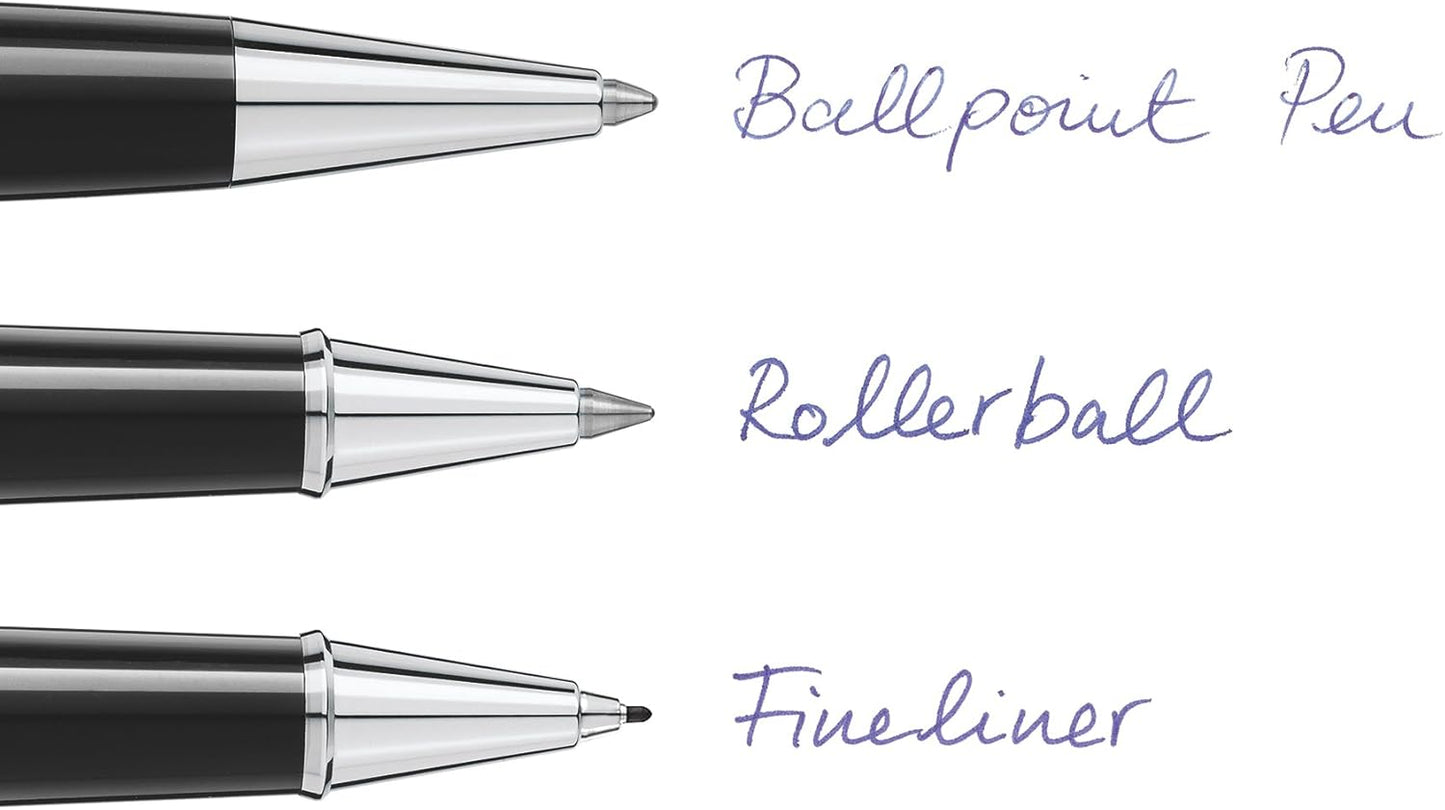 Montblanc Ballpoint Pen Refills (M) Royal Blue 124493 ??? Refill Cartridges with a Medium Tip for Montblanc Ball Pens ??? 2 x Blue Ballpoint Refills