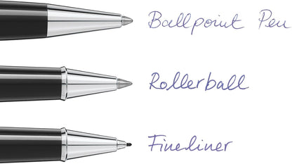 Montblanc Ballpoint Pen Refills (M) Royal Blue 124493 ??? Refill Cartridges with a Medium Tip for Montblanc Ball Pens ??? 2 x Blue Ballpoint Refills