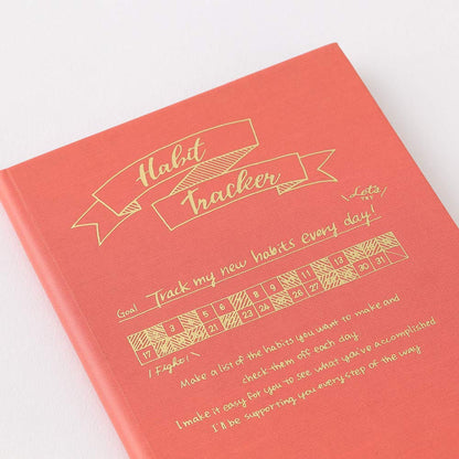 DESIGNPHIL Midori 12873006 Diary Habit Tracker Pink