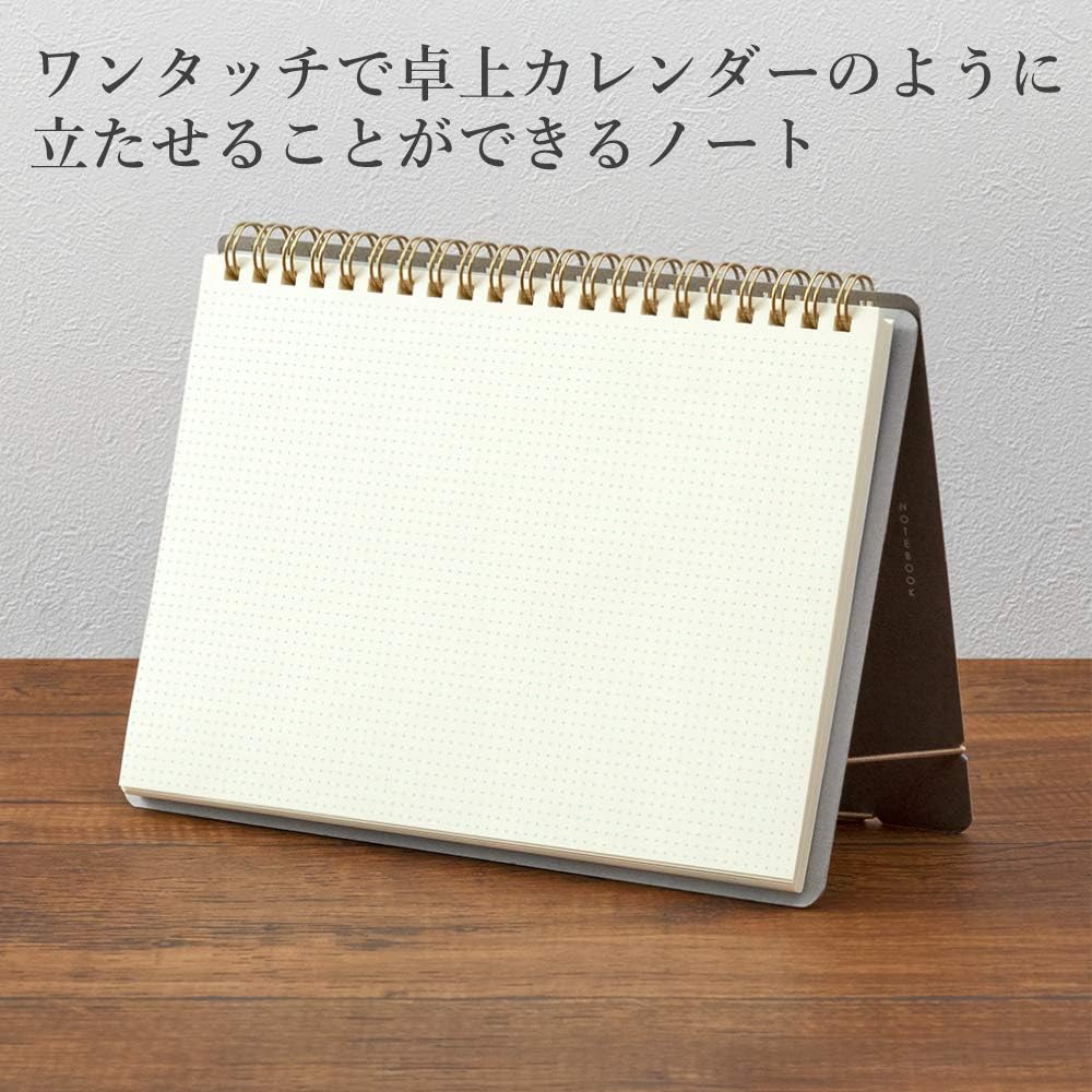 DESIGNPHIL Midori 13808006 Notebook, A5 Plus Stand, Cross Ruled