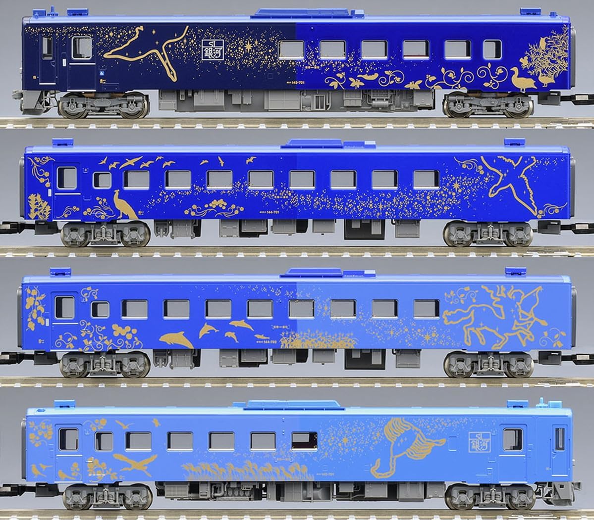 TOMYTEC 98522 N Gauge JR Kiha 141 Series SL Galaxy Passenger Car Set