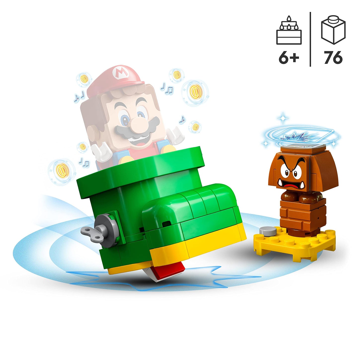 LEGO® Super Mario™ Goomba’s Shoe Expansion Set 71404 Building Kit; Collectible Toy Playset for Kids Aged 6