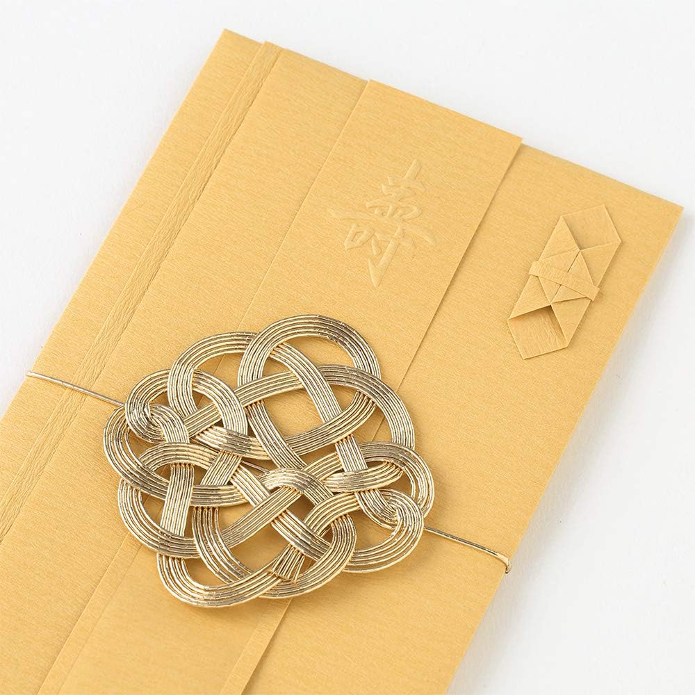 Midori 25446006 Gift Bag, Gold Seal, 446 Wedding Gift, Congratulatory Color, Gold